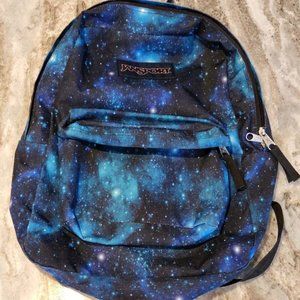 JANSPORT 17.5" Galaxy Big Student Backpack ~Excellent Large Size School Book Bag